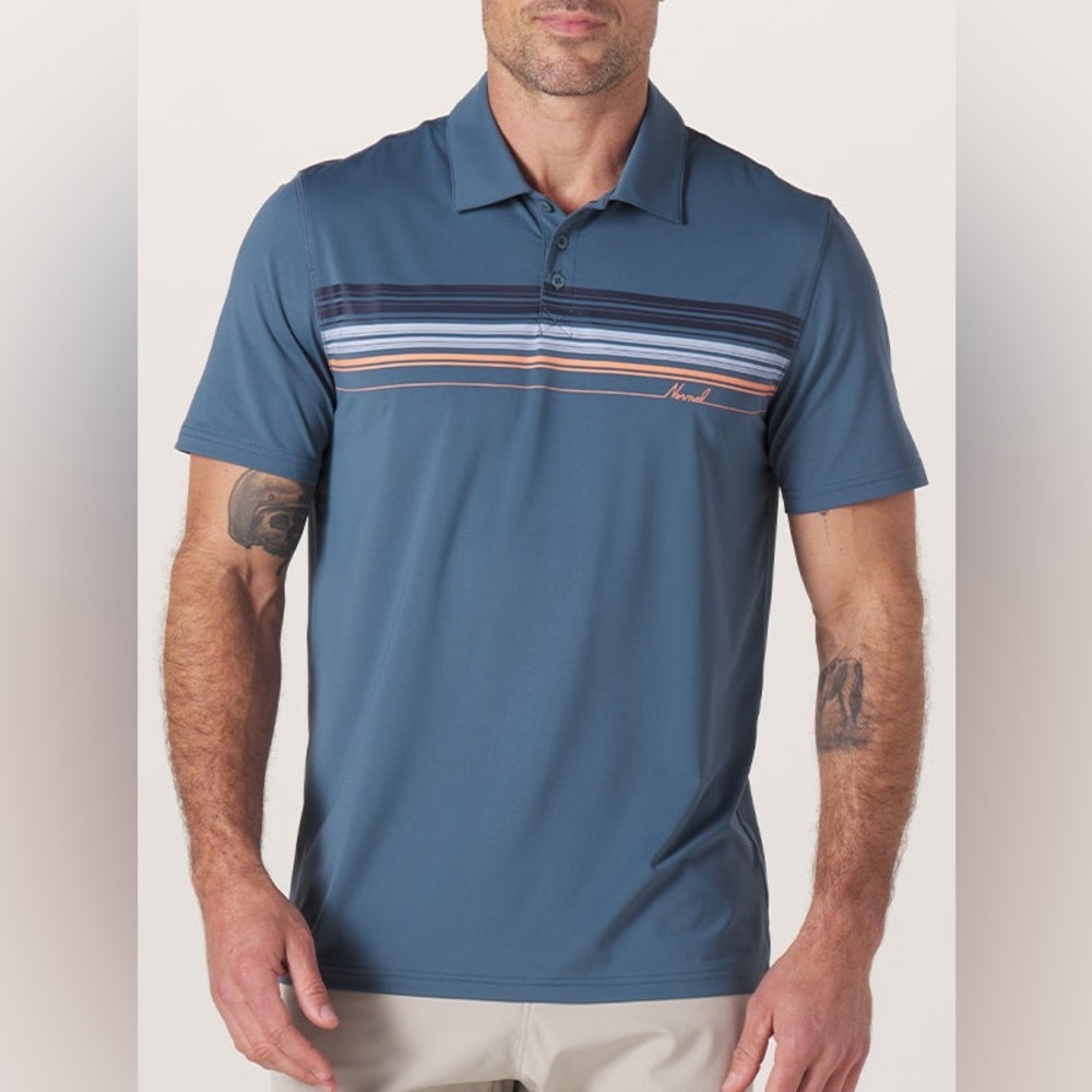 The Normal‎ Brand script performance polo size XL
